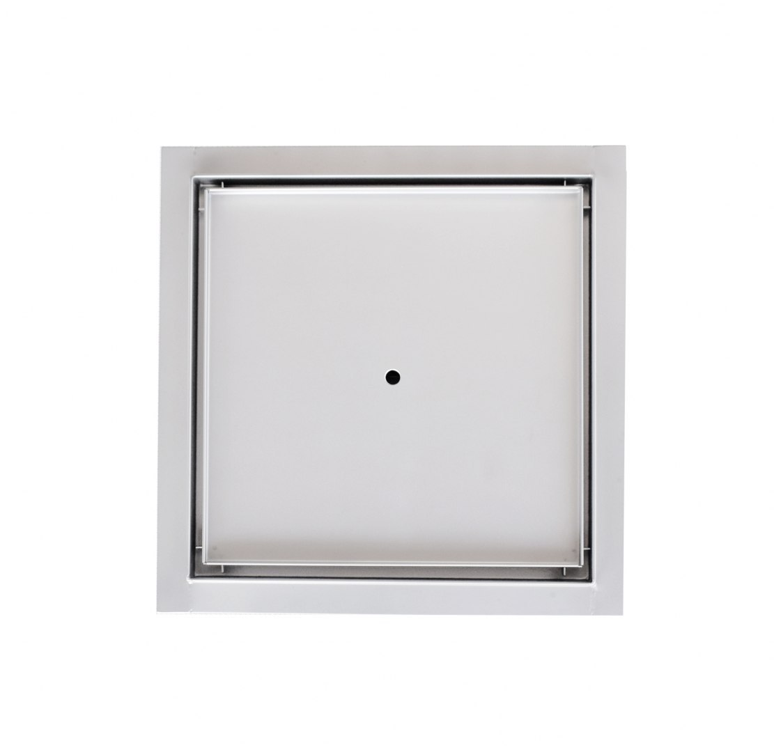 Čtvercový sprchový žlab pro obklad dlažbou, vpusť 25x25 cm, nerezová ocel Befliesbar M16800